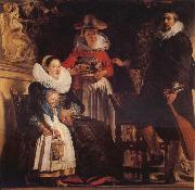 Jacob Jordaens The Family of the Artist oil painting reproduction
